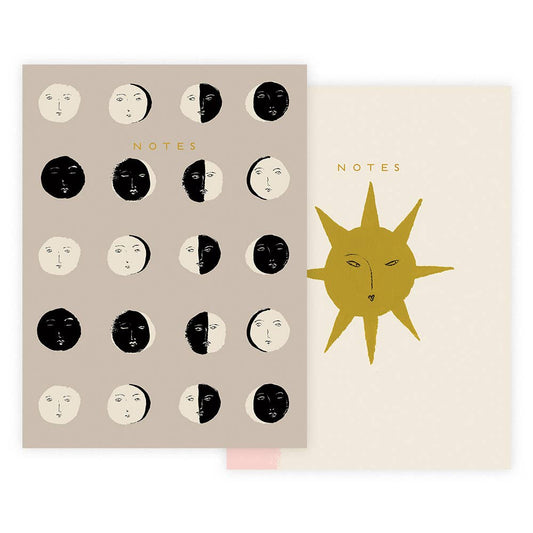 Moon Phases Notebook Set